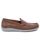 Chaussures Bateaux en Cuir Bento camel