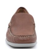 Chaussures Bateaux en Cuir Bento camel