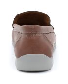 Chaussures Bateaux en Cuir Bento camel