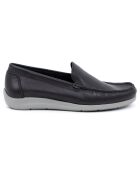 Chaussures Bateaux en Cuir Bento noires