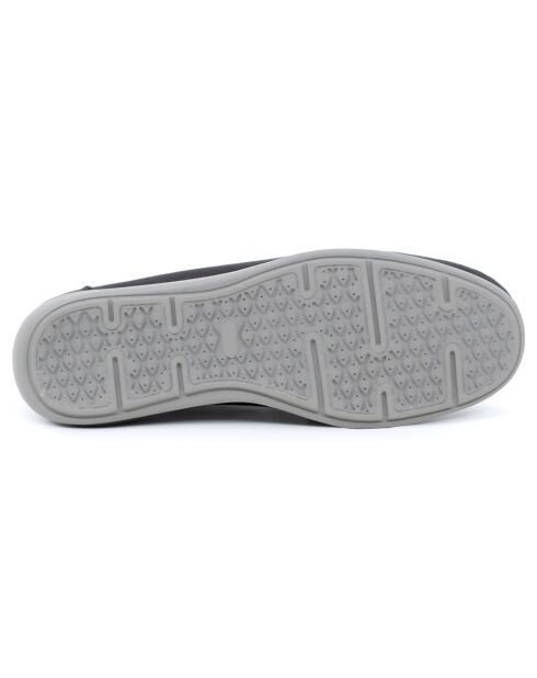 Chaussures Bateaux en Cuir Bento noires