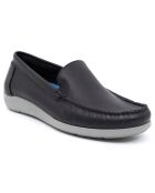 Chaussures Bateaux en Cuir Bento noires
