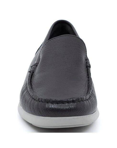 Chaussures Bateaux en Cuir Bento noires