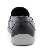 Chaussures Bateaux en Cuir Bento noires