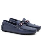 Mocassins en Cuir Berak bleus