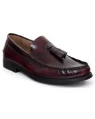 Mocassins en Cuir Besorla rouge bordeaux