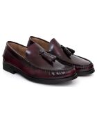 Mocassins en Cuir Besorla rouge bordeaux