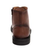 Boots en Cuir Bravi marron