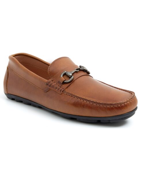 Mocassins en Cuir Bulan camel