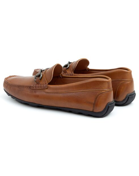 Mocassins en Cuir Bulan camel