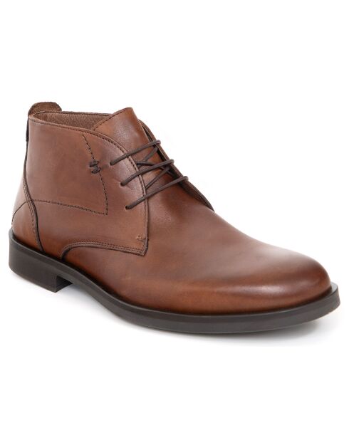 Boots en Cuir Buvori camel