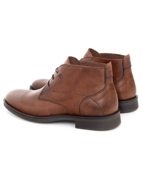 Boots en Cuir Buvori camel