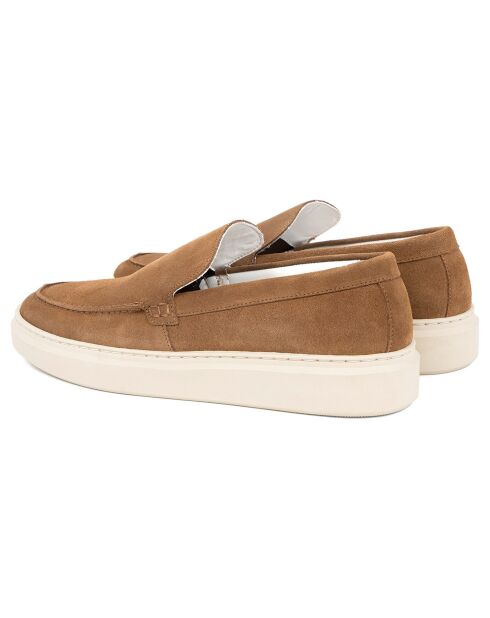 Mocassins en Cuir Danesio camel