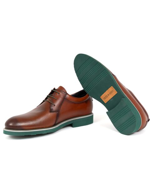 Derbies en Cuir Darto camel