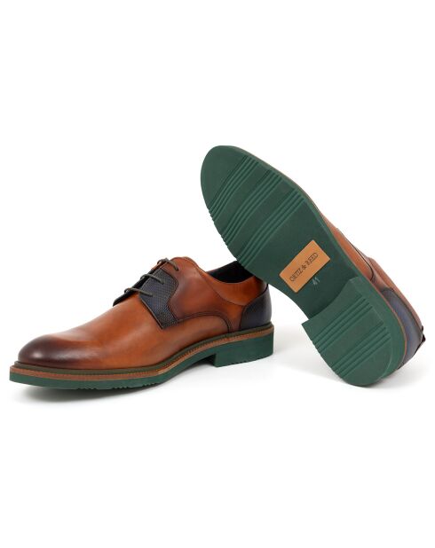 Derbies en Cuir Deber camel