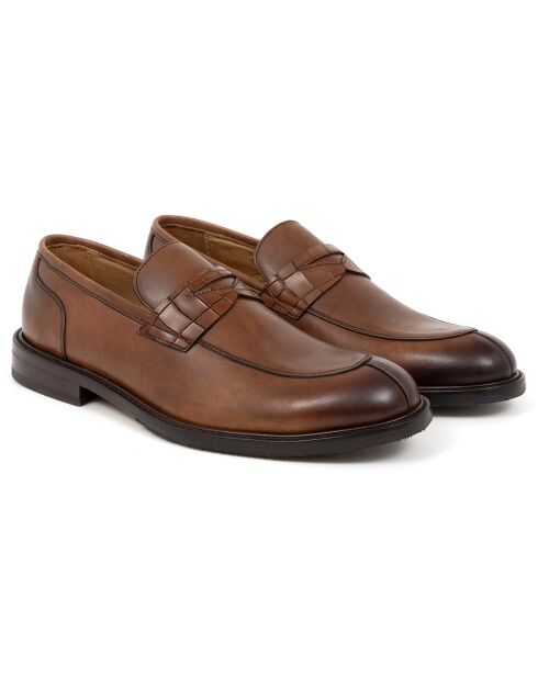 Mocassins en Cuir Degano camel