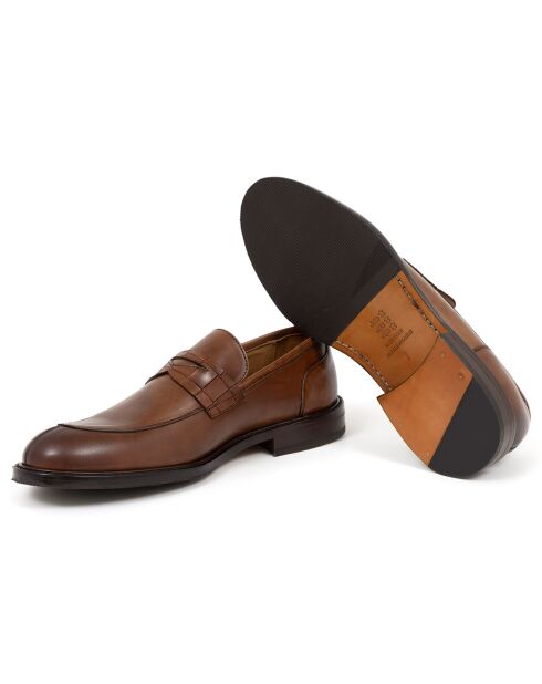 Mocassins en Cuir Degano camel