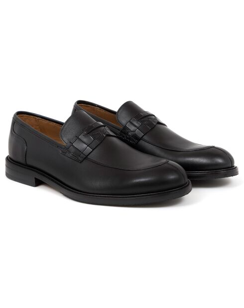 Mocassins en Cuir Degano noirs