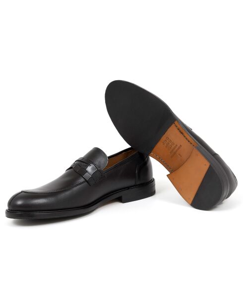 Mocassins en Cuir Degano noirs