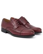 Derbies en Cuir Demil rouge bordeaux