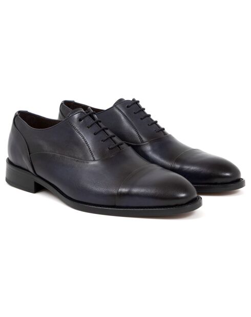 Derbies Oxford en Cuir Dena bleus