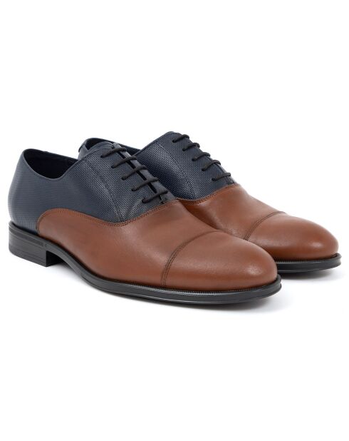Derbies Oxford en Cuir Destro camel