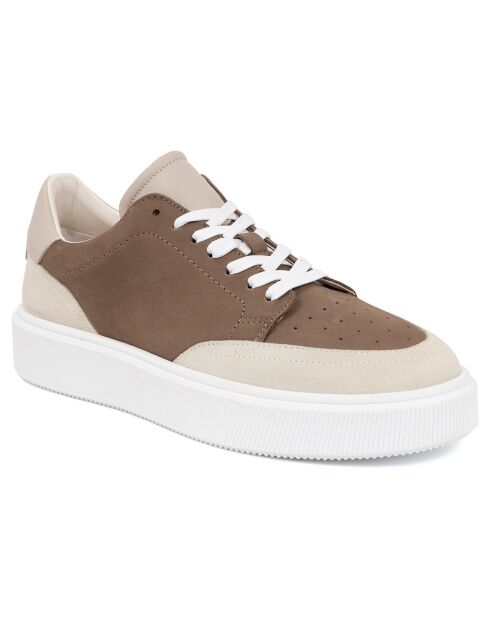 Sneakers en Cuir Kabil marron