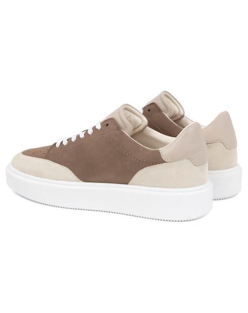 Sneakers en Cuir Kabil marron