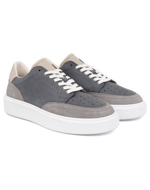 Sneakers en Cuir Kabil grises