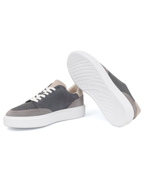 Sneakers en Cuir Kabil grises