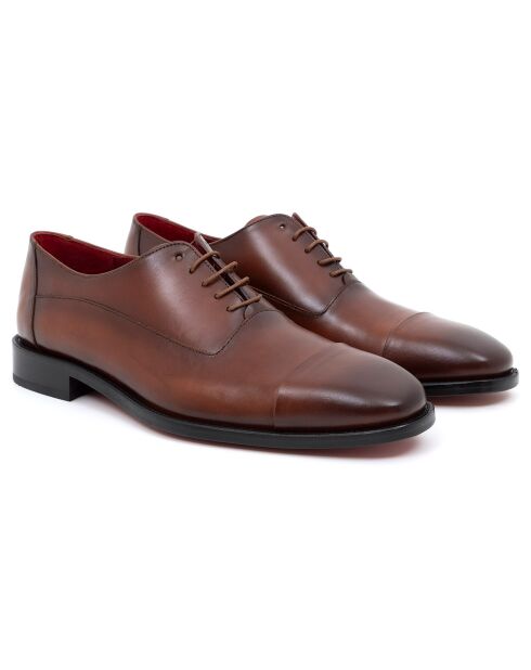 Derbies Oxford en Cuir Lonalo camel