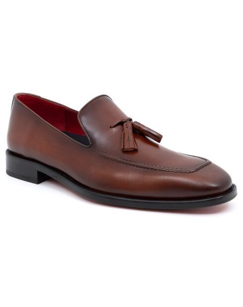 Mocassins en Cuir Lubor camel