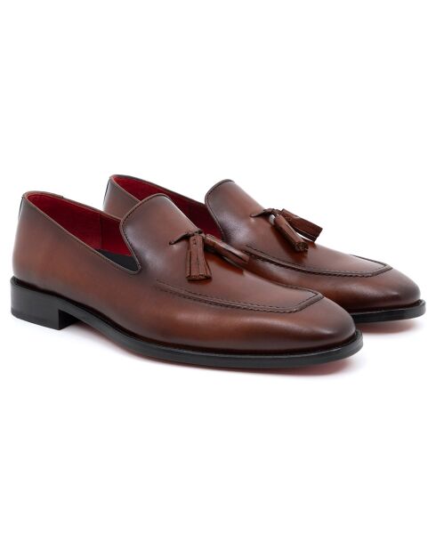 Mocassins en Cuir Lubor camel
