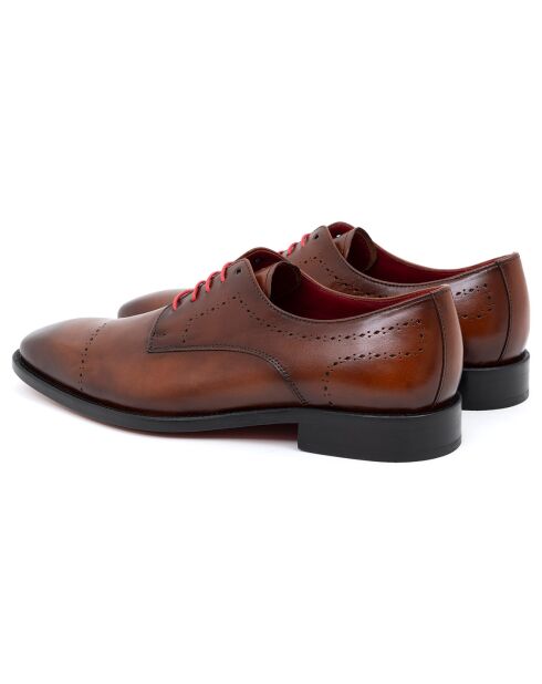 Derbies en Cuir Lucine camel