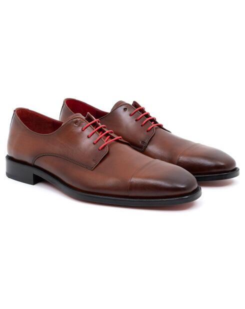 Derbies en Cuir Lukile camel