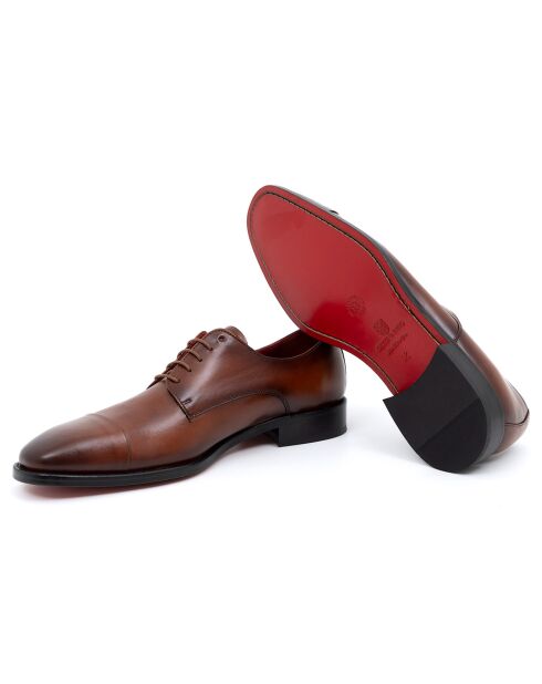 Derbies en Cuir Lukile camel