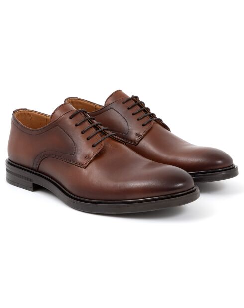 Derbies en Cuir Mideli camel