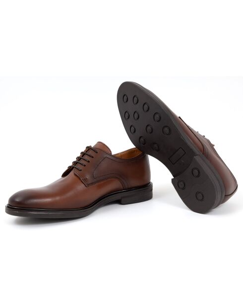 Derbies en Cuir Mideli camel