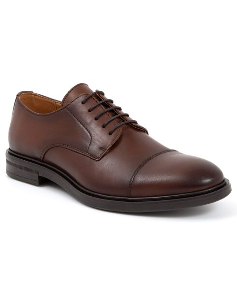 Derbies en Cuir Mider camel