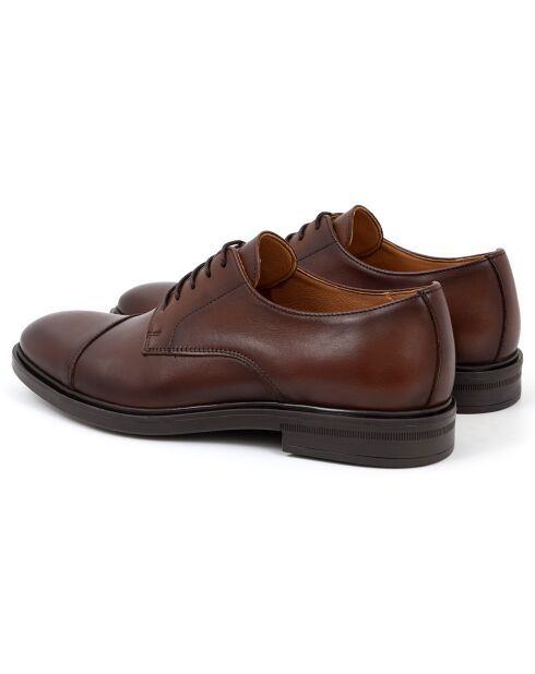 Derbies en Cuir Mider camel