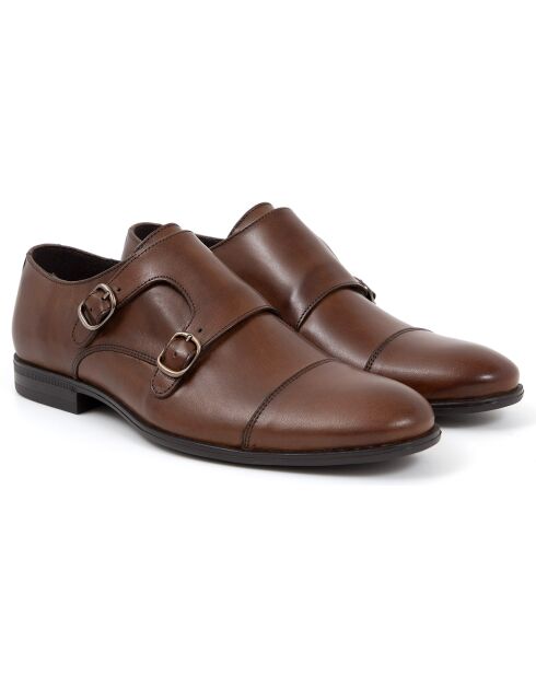 Monks en Cuir Milamon camel
