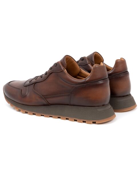Sneakers en Cuir Milani camel