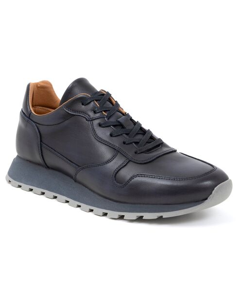 Sneakers en Cuir Milani bleues