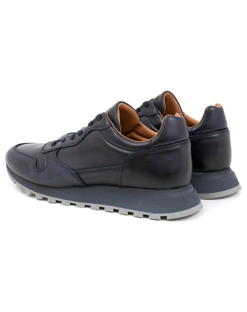 Sneakers en Cuir Milani bleues
