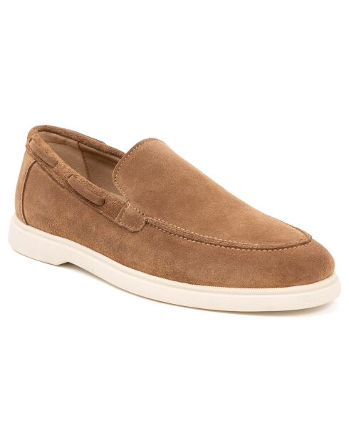 Mocassins en Cuir Milsan camel