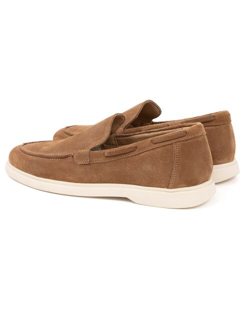 Mocassins en Cuir Milsan camel