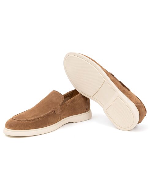 Mocassins en Cuir Milsan camel