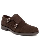 Monks en Cuir Mimonk marron