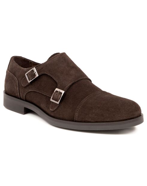 Monks en Cuir Mimonk marron