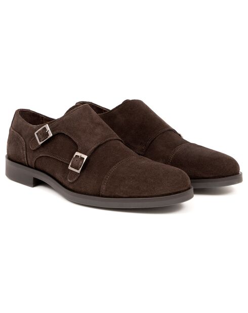 Monks en Cuir Mimonk marron